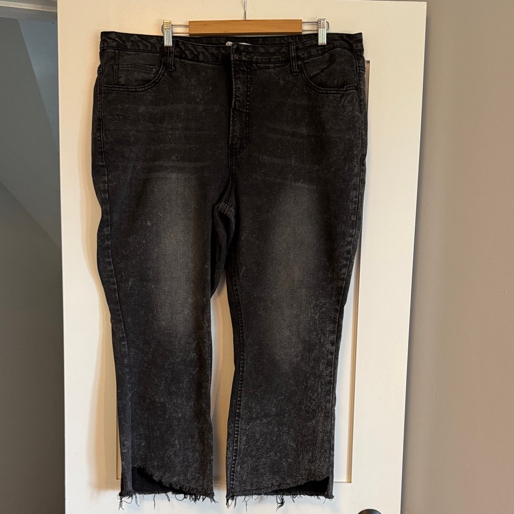 Distressed Black Jeans